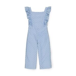 Hope & Henry Baby Blue Ruffled Kids Jumpsuit Size 7